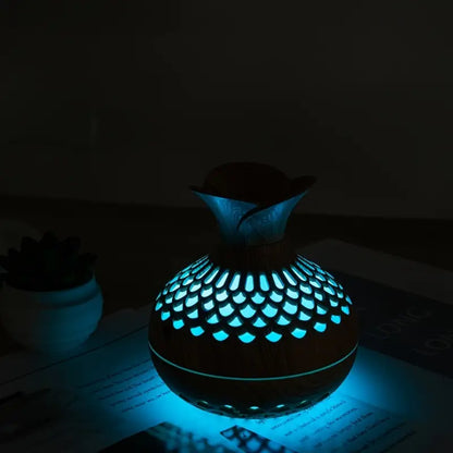Modern USB Aroma Diffuser with Floral Design – 10-Hour Fine Mist and Night Light 6