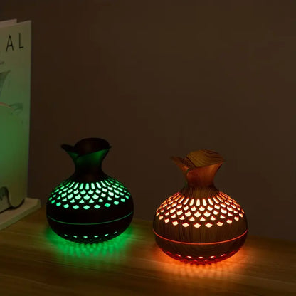 Modern USB Aroma Diffuser with Floral Design – 10-Hour Fine Mist and Night Light 3