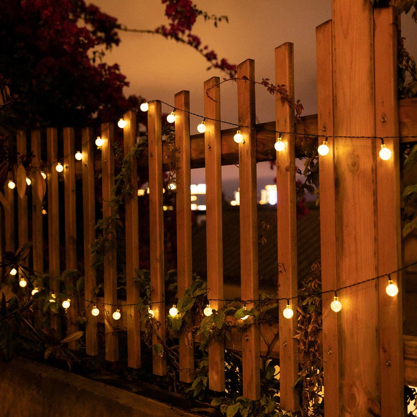 60 LED Solar-Powered Crystal Ball String Lights – 3.5m Waterproof Decorative Lighting 20
