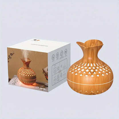 Modern USB Aroma Diffuser with Floral Design – 10-Hour Fine Mist and Night Light 9