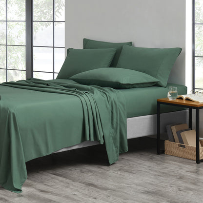 Luxurious Cooling Bamboo Viscose Sheet Set – Breathable, Hypoallergenic, and Moisture-Wicking 15