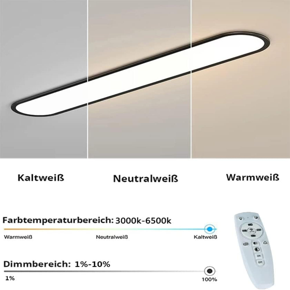 AeroLine - Moderne LED-Deckenleuchte mit Streifen