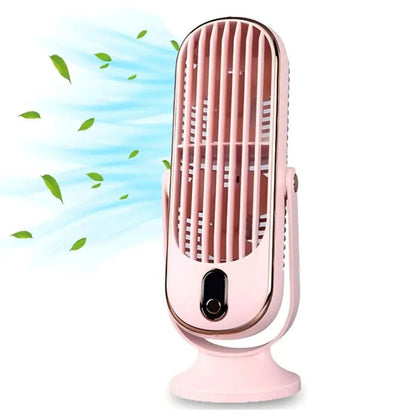 AeroSilva - Lamellenloser, wiederaufladbarer Tischventilator