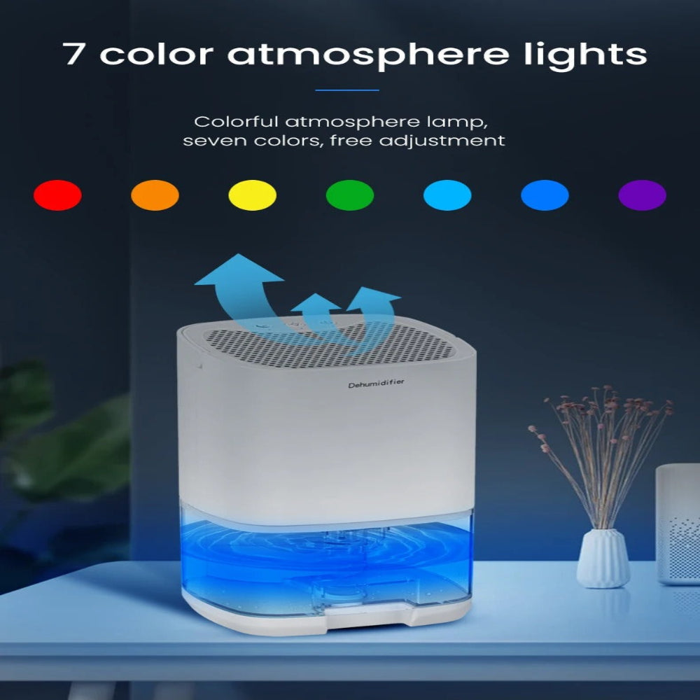 AirGlow - Geräuschloser 2-in-1-Entfeuchter mit LED-Umgebungslicht