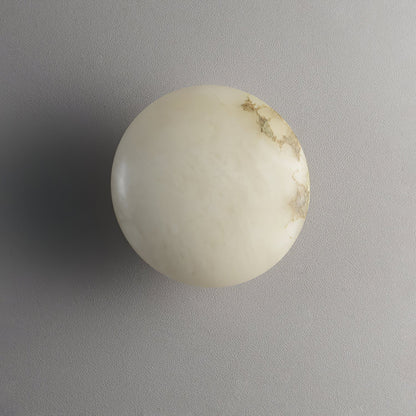 Elegant Oval Alabaster LED Ceiling Light with Brass and Metal Base – 3000K Warm White Lighting 6