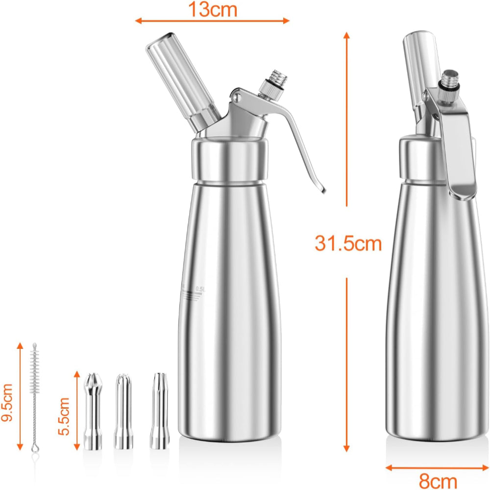 AluWhip 500 ml - Aluminium-Sahne-Spender