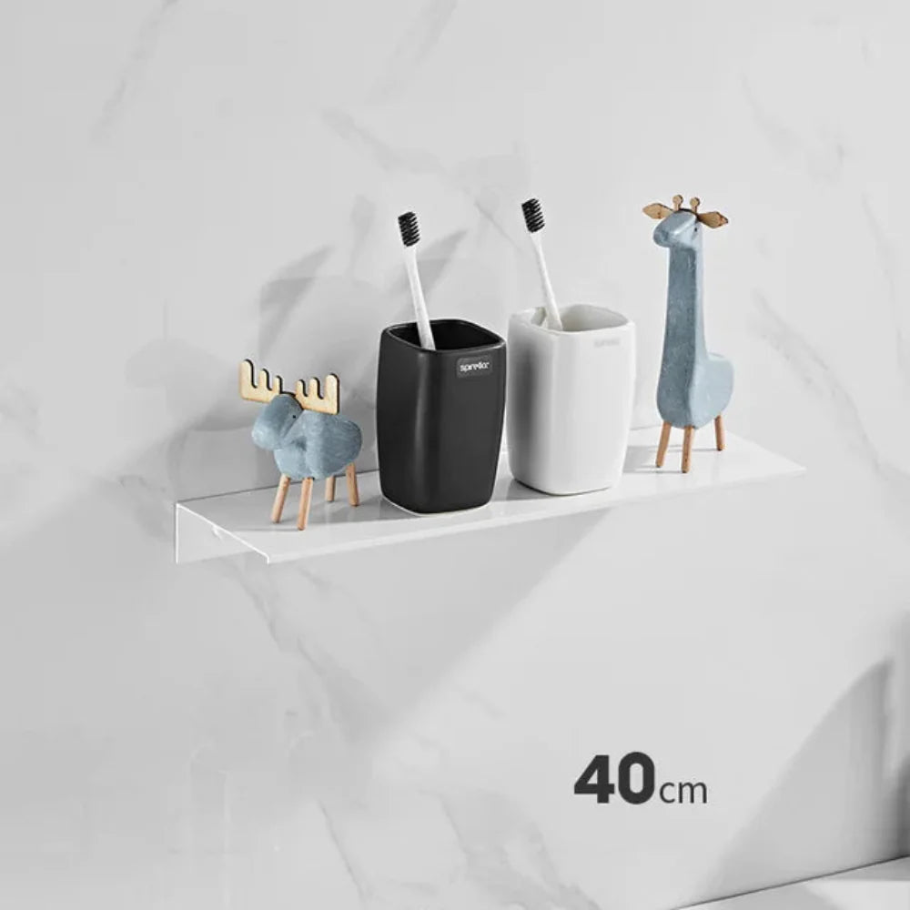 Alumetra - Wandregal aus gebürstetem Aluminium für Bad und Küche
