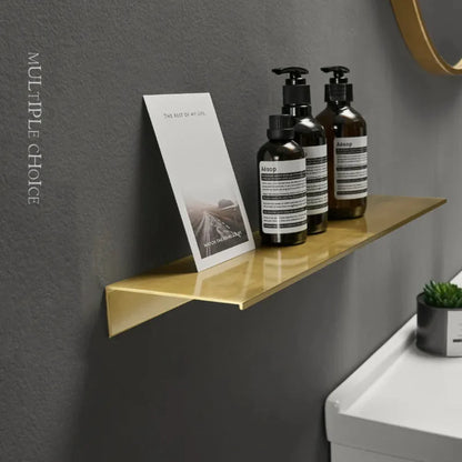 Alumetra - Wandregal aus gebürstetem Aluminium für Bad und Küche