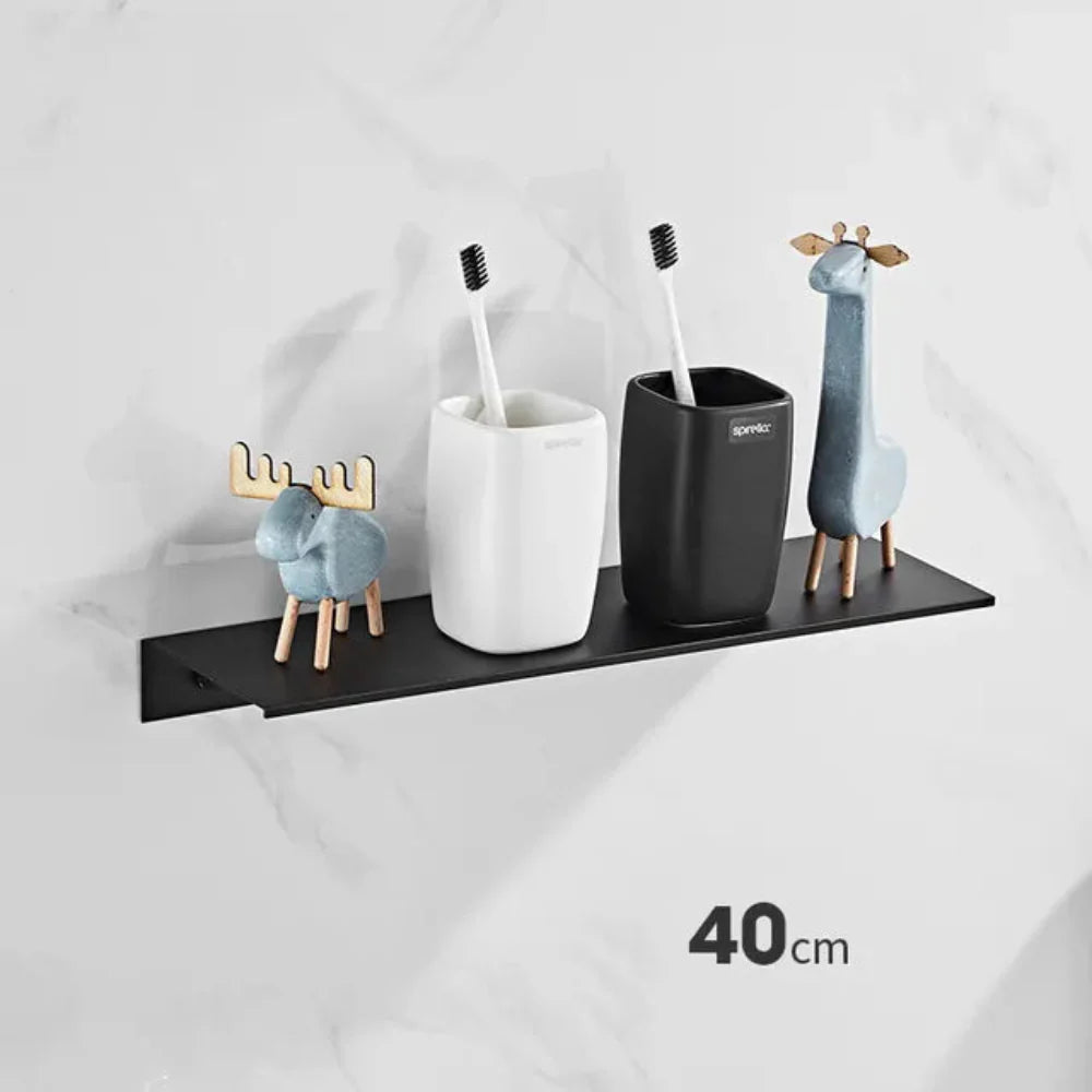 Alumetra - Wandregal aus gebürstetem Aluminium für Bad und Küche