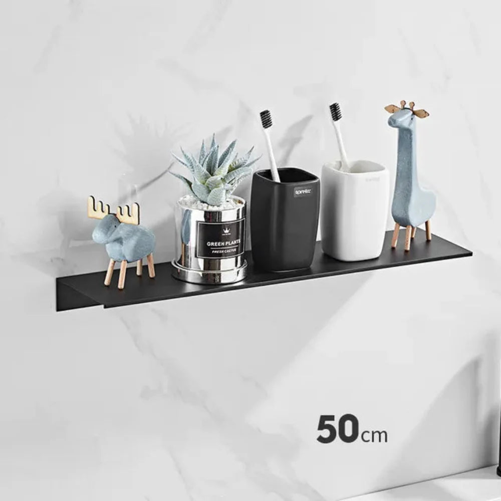 Alumetra - Wandregal aus gebürstetem Aluminium für Bad und Küche