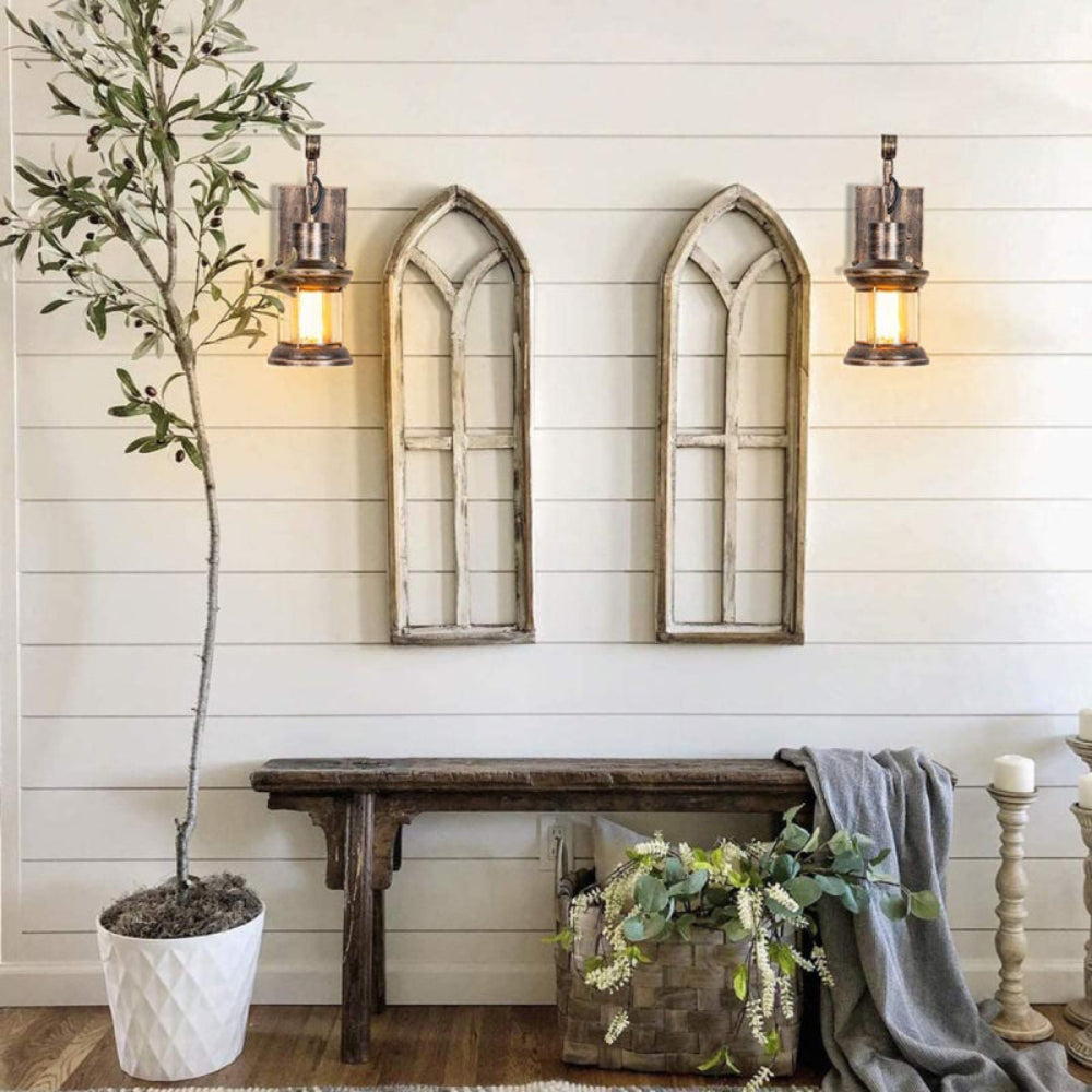 Industrial Farmhouse Style Wall Light Fixture – Vintage Charm with Soft Ambient Lighting 3