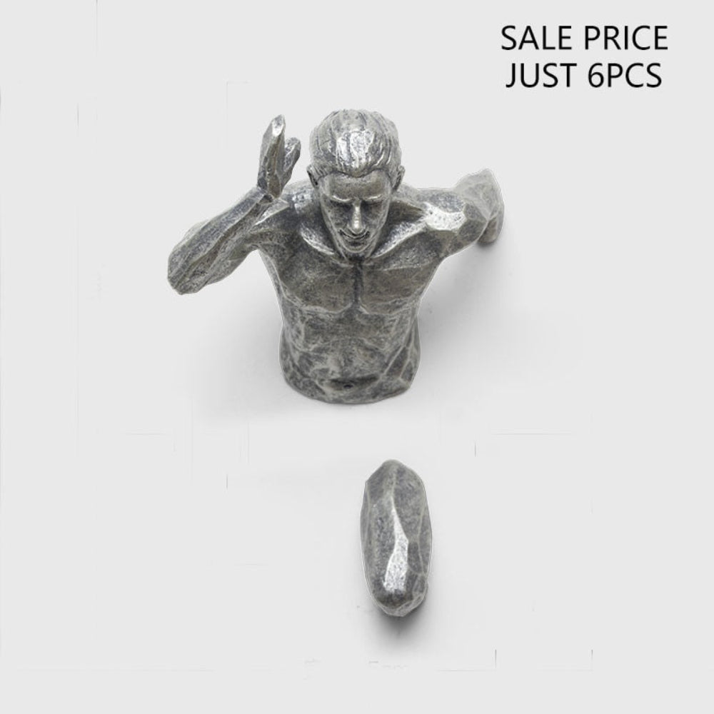 Wall-Mounted Running Man Sculpture – Modern Industrial Art for Dynamic Home Decor 6