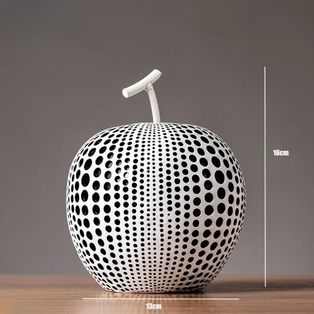 Modern Apple Sculpture in Matte Finish – Stylish Decorative Accent for Home or Office 10