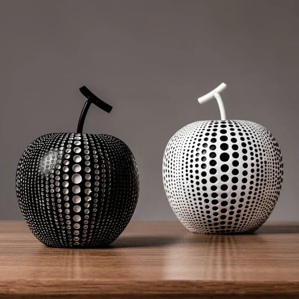 Modern Apple Sculpture in Matte Finish – Stylish Decorative Accent for Home or Office 2