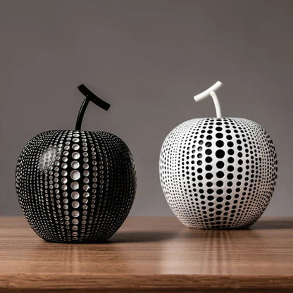 Modern Apple Sculpture in Matte Finish – Stylish Decorative Accent for Home or Office 2
