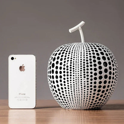 Modern Apple Sculpture in Matte Finish – Stylish Decorative Accent for Home or Office 6