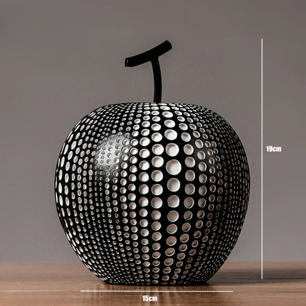 Modern Apple Sculpture in Matte Finish – Stylish Decorative Accent for Home or Office 7