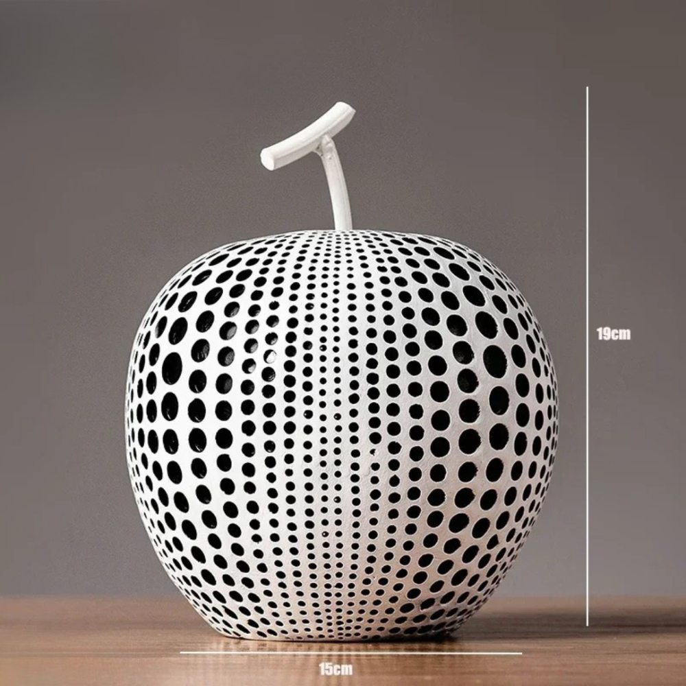 Modern Apple Sculpture in Matte Finish – Stylish Decorative Accent for Home or Office 8