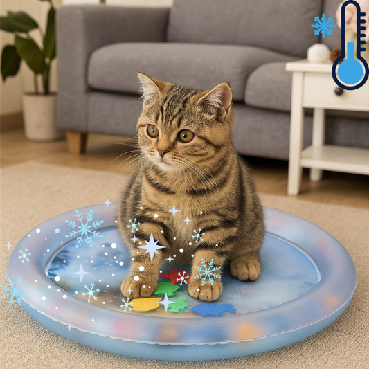 AquaPaws - Interaktive kühlende Wassermatte für Katzen