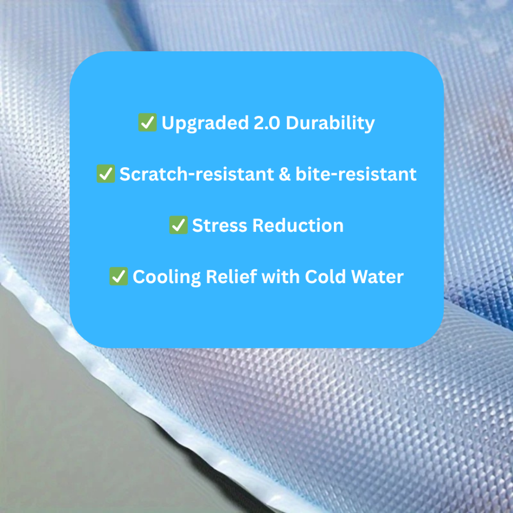 Interactive Cooling Water Mat for Cats – 2-in-1 Play and Chill Surface with Fun Floating Sea Creatures 3