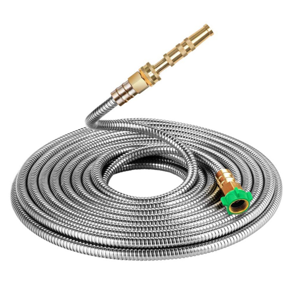 Durable Garden Hose with Adjustable Nozzle – Heavy-Duty, Kink-Free Design for Easy Watering 2