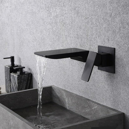 Modern Wall-Mounted Faucet with High Arc Spout and Single Lever Control for Kitchen and Bathroom 3