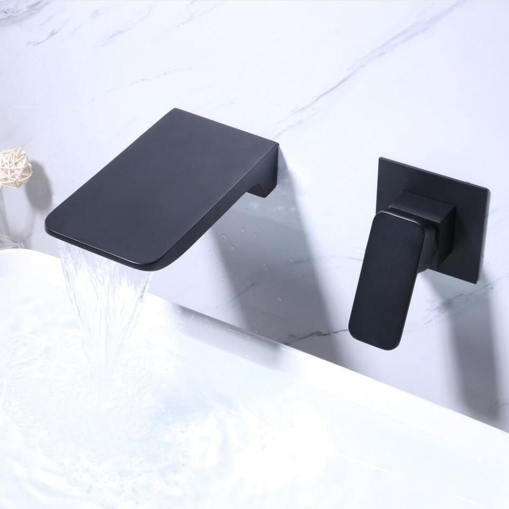 Modern Wall-Mounted Touchless Faucet with Sensor Control for Kitchen and Bathroom – Adjustable Temperature and Flow, Elegant Waterfall Design 5