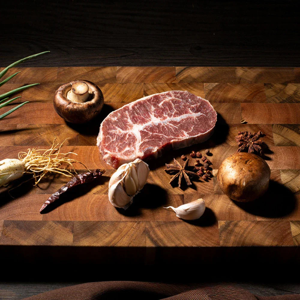 Reversible Acacia Wood Cutting Board – Durable, Antibacterial, and Water-Resistant Kitchen Essential 2