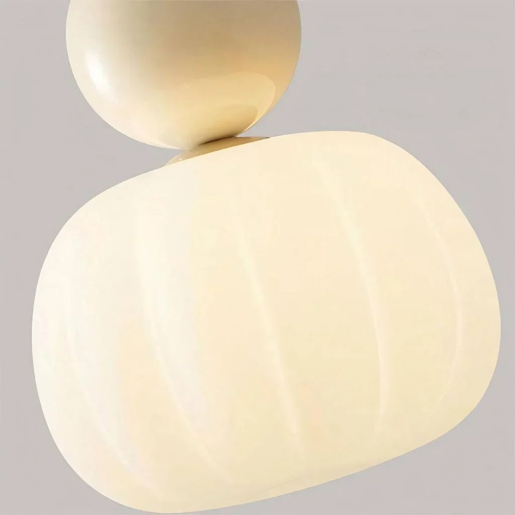 Art Deco Ceiling Light Fixture – Cream Finish, Vintage Design for Home Décor 15