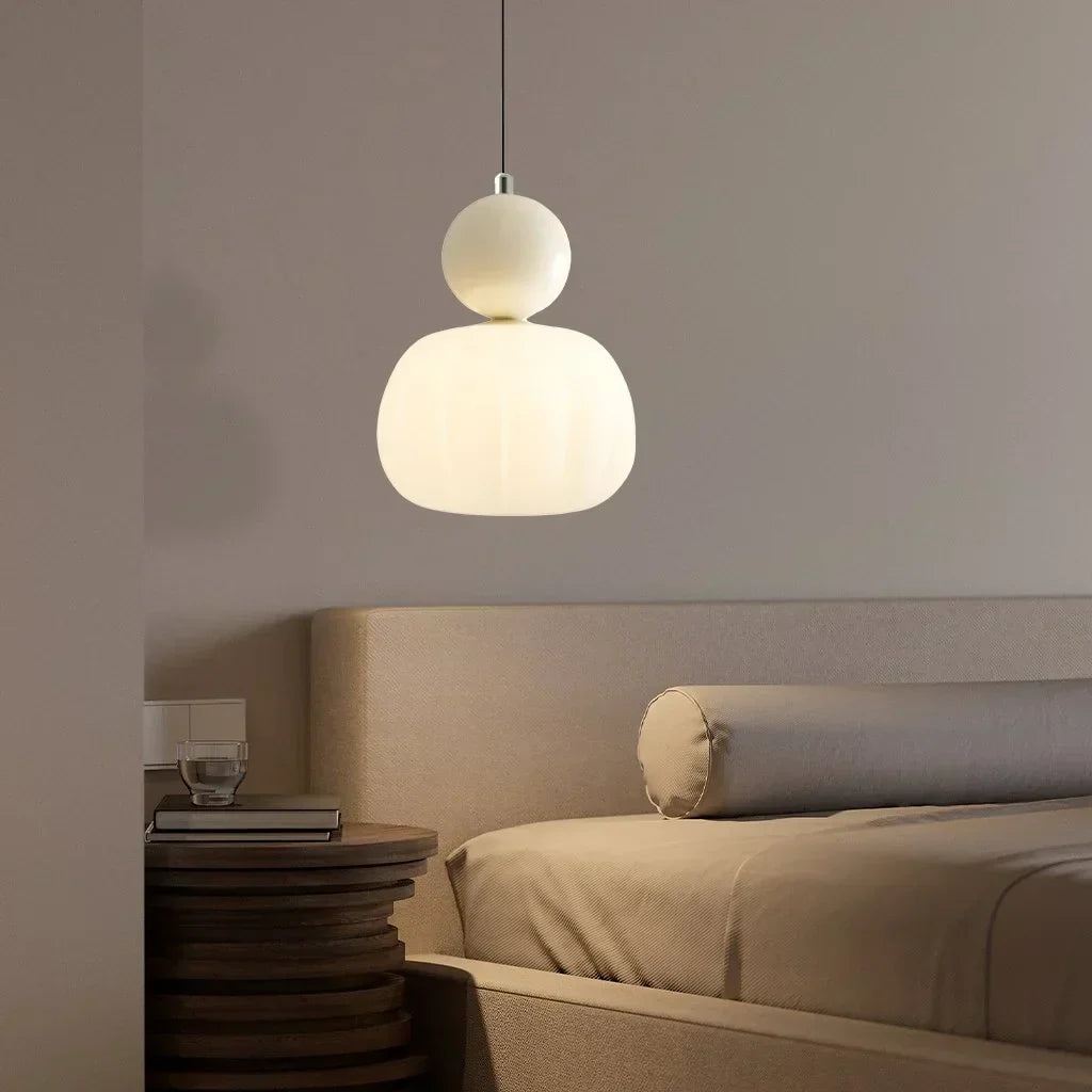 Art Deco Ceiling Light Fixture – Cream Finish, Vintage Design for Home Décor 8