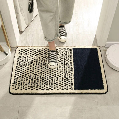 Abstract Luxury Bath Mat with Soft Microfiber Texture – Non-Slip Design for Bathroom Elegance 5