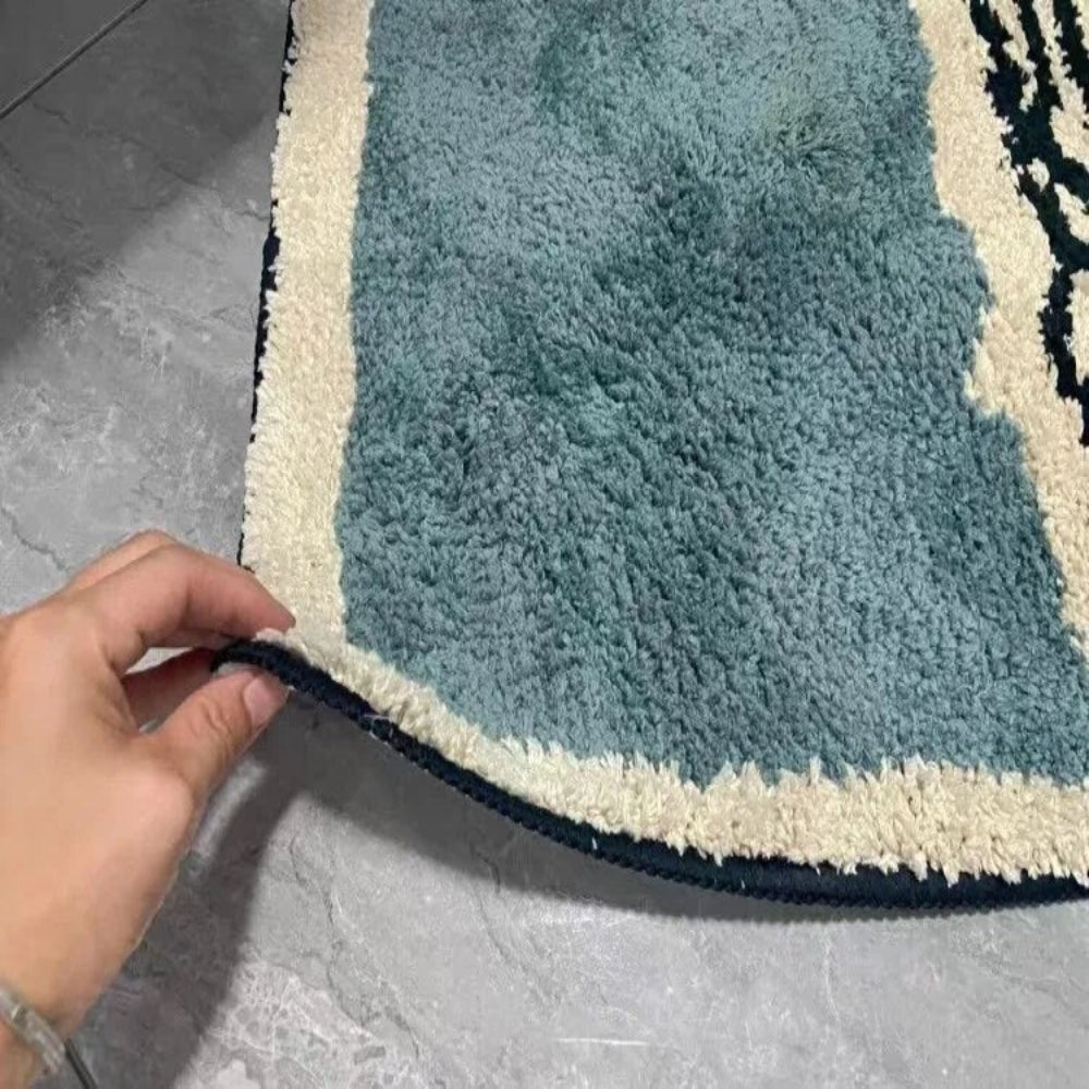 Abstract Luxury Bath Mat with Soft Microfiber Texture – Non-Slip Design for Bathroom Elegance 6
