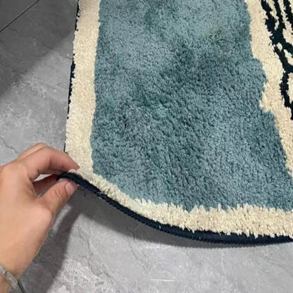 Abstract Luxury Bath Mat with Soft Microfiber Texture – Non-Slip Design for Bathroom Elegance 6