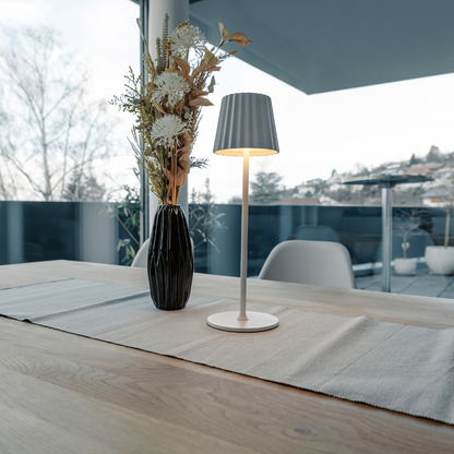 Portable Dimmable Table Lamp – Rechargeable Cordless Indoor/Outdoor Lighting with Touch Control, 12-Hour Battery Life, IP54 Waterproof 1
