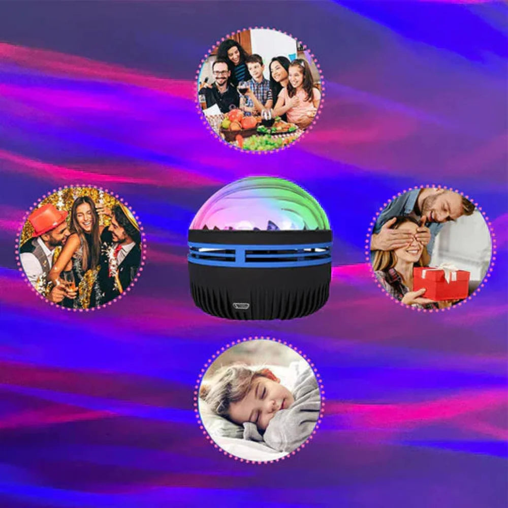 Aurora Projector for Stunning Home Lighting – Adjustable Colors and Star Mode 3
