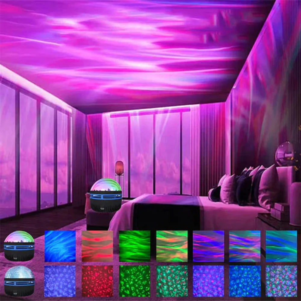 Aurora Projector for Stunning Home Lighting – Adjustable Colors and Star Mode 4
