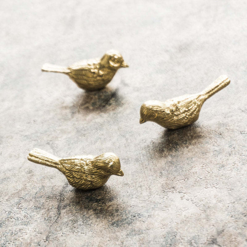 Elegant Gold Brass Bird Cabinet Handles – Nature-Inspired Drawer Pulls for Furniture 4
