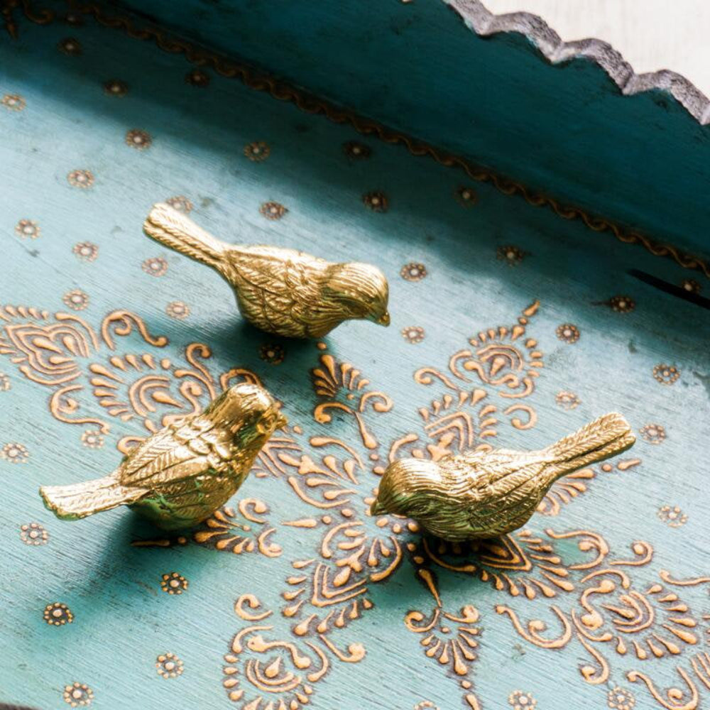 Elegant Gold Brass Bird Cabinet Handles – Nature-Inspired Drawer Pulls for Furniture 5