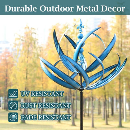 Elegant Metal Wind Spinner for Garden and Patio – Easy Installation Outdoor Décor 3