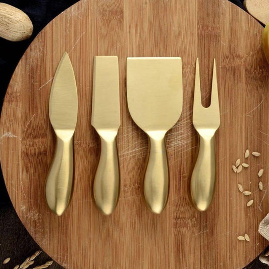 Golden Kitchen Utensil Set - Premium Stainless Steel Tools for Baking and Serving 1