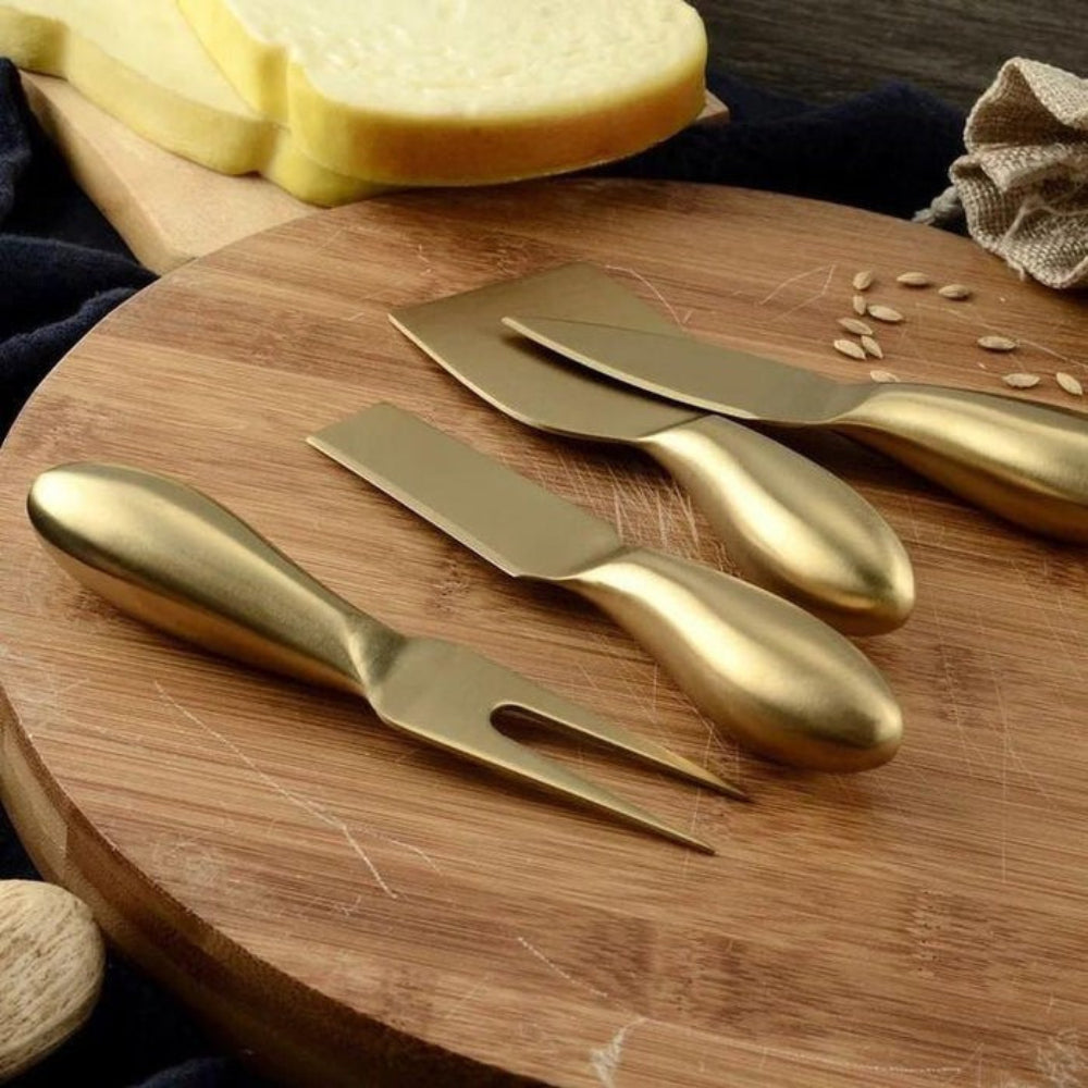 Golden Kitchen Utensil Set - Premium Stainless Steel Tools for Baking and Serving 2