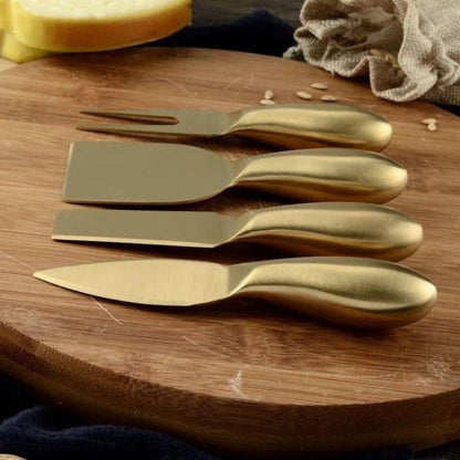 Golden Kitchen Utensil Set - Premium Stainless Steel Tools for Baking and Serving 3
