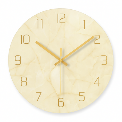 Luxurious Marble-Design Wall Clock – Elegant Home Decor with Easy Read Dial 9
