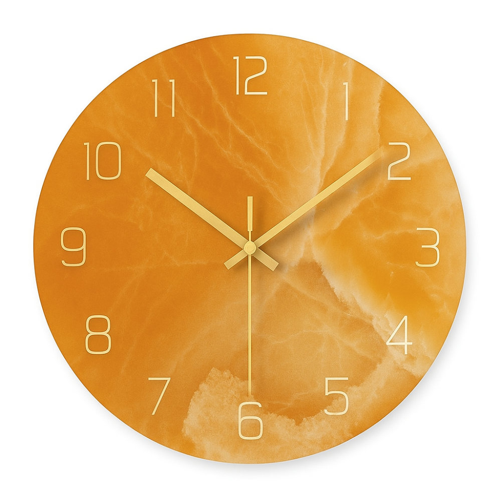 Luxurious Marble-Design Wall Clock – Elegant Home Decor with Easy Read Dial 8