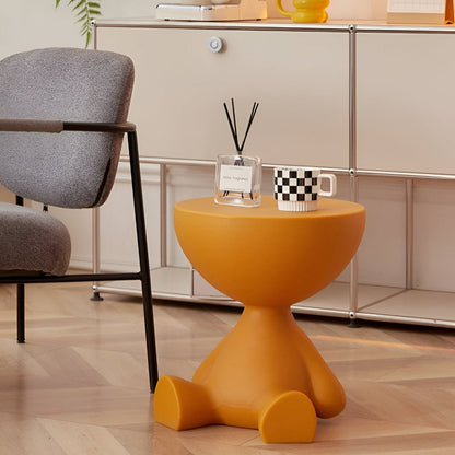 Luxurious Round Coffee Table with Geometric Base – Modern Indoor Centerpiece for Living Room and Lounge 2