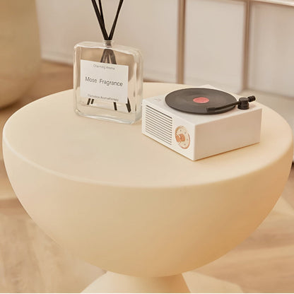 Luxurious Round Coffee Table with Geometric Base – Modern Indoor Centerpiece for Living Room and Lounge 3