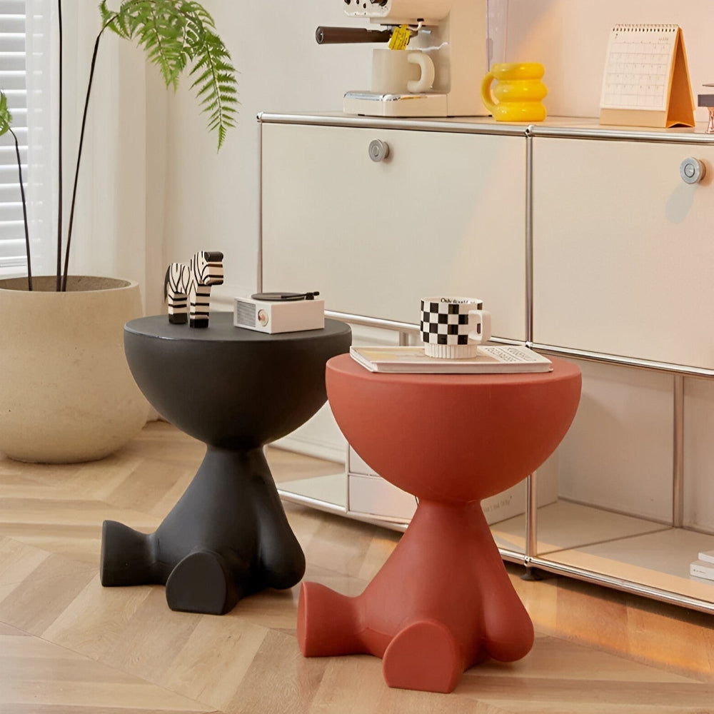 Luxurious Round Coffee Table with Geometric Base – Modern Indoor Centerpiece for Living Room and Lounge 6
