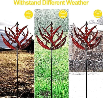 Elegant Metal Wind Spinner for Garden and Patio – Easy Installation Outdoor Décor 7
