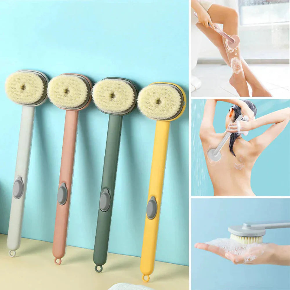 Ergonomic Bath Brush with Long Handle for Easy Body Cleaning – Soft Nylon Bristles 4