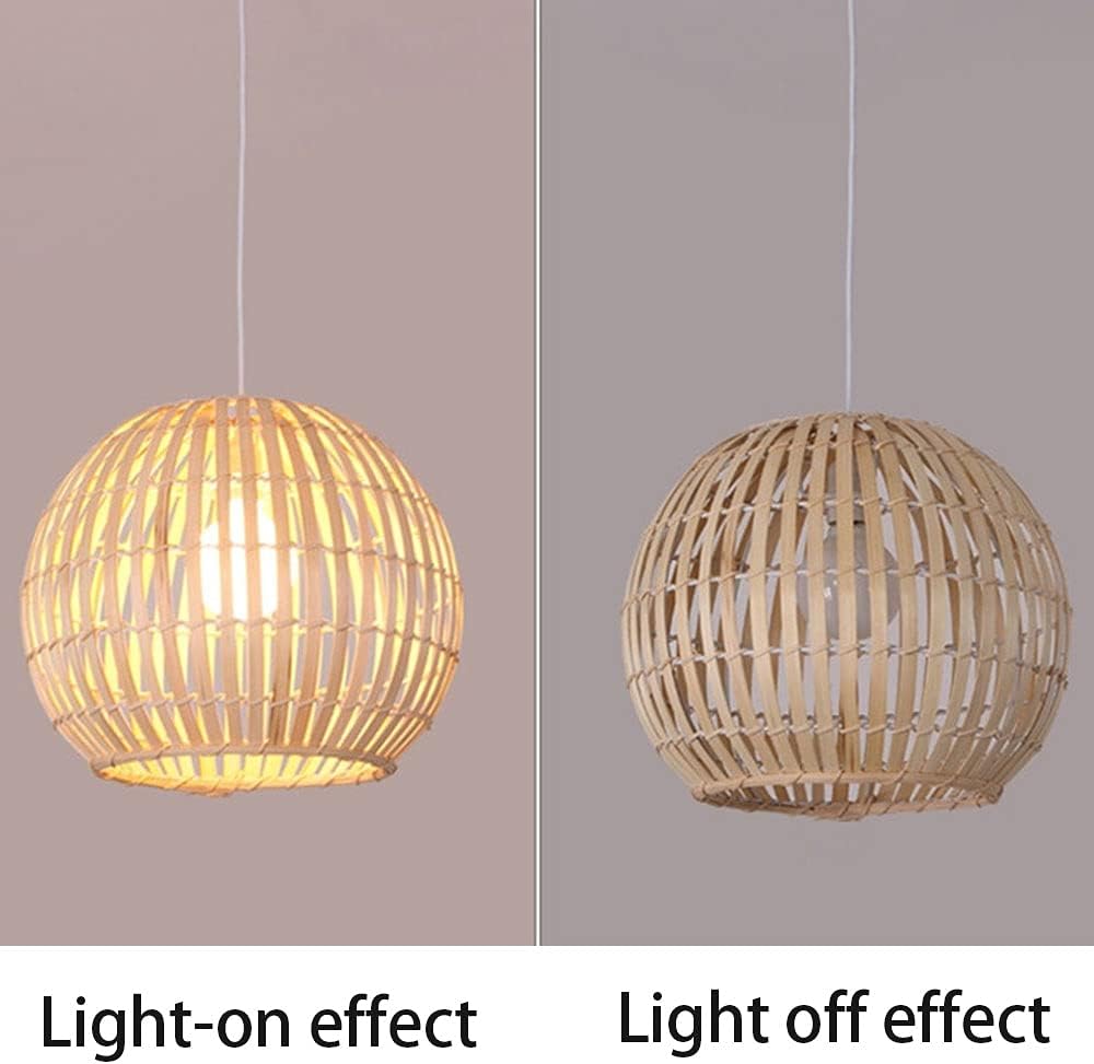 Handwoven Bamboo Chandelier with Adjustable Cable – Boho Style Lighting Fixture 4
